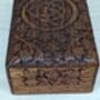 Floral Triquetra Carved Wooden Jewellery Box, thumbnail 7 of 8