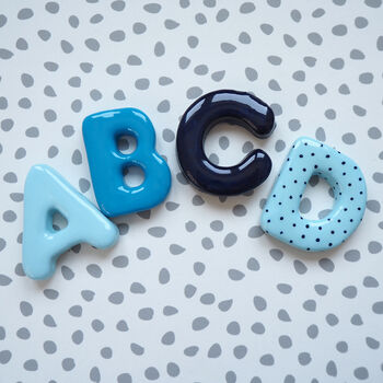 Personalised Handmade Name Garland With Flowers And Polka Dot Design, 3 of 8