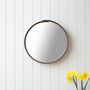 Round Wooden Wall Mirror Can Be Personalised, thumbnail 3 of 11