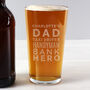 Personalised Dad Jobs Father's Day Pint Glass, thumbnail 2 of 4