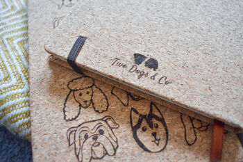 Personalised Cork Dog Notebook, 4 of 4