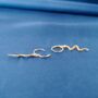 Snake Huggie Hoop Earrings In Gold, thumbnail 8 of 8
