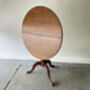 English Antique Georgian Oak Tilt Top Tripod Base Table, thumbnail 10 of 12
