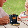 Personalised Midnight Blue Welly Boots Plant Pot, thumbnail 1 of 8