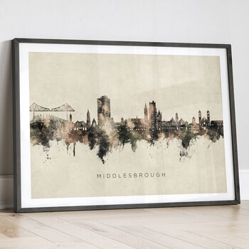 Middlesbrough Skyline Cityscape Art Print, 12 of 12