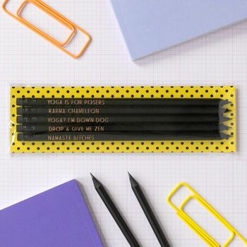 Yoga Pencil Set: Yoga Is For Posers, 4 of 7