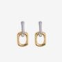 Shikaku Mixed Metals Chain Link Drop Earrings, thumbnail 5 of 6