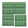 Art Nouveau Green Ceramic Handprinted Tile, thumbnail 8 of 11