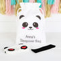 Personalised Panda Sleepover Bag And Accessories, thumbnail 1 of 3