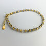 Gold Colour Sterling Silver And Crystal Beaded Bracelet, thumbnail 3 of 5