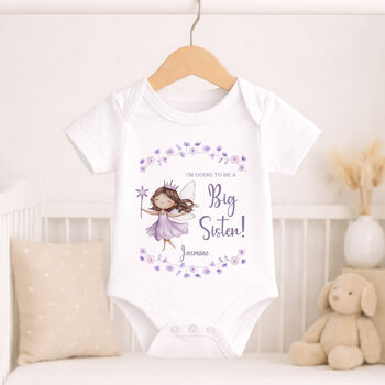 Personalised I'm Going To Be A Big Sister Fairy Outfit, 3 of 7