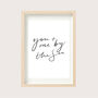 'You And Me By The Sea' Typographic Art Print, thumbnail 4 of 4