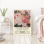 Columbia Road Flower Market Pink Rose Art Print, thumbnail 3 of 3