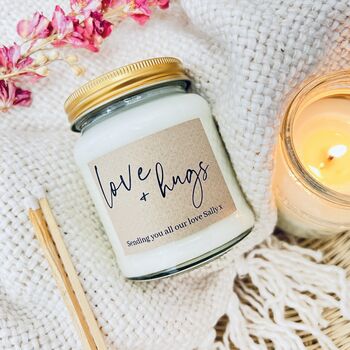 Love And Hugs Candle And Keepsake Gift, 2 of 8