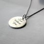 Life Is A Great Adventure Compass Necklace Personalised, thumbnail 3 of 5