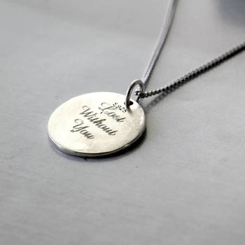 Life Is A Great Adventure Compass Necklace Personalised, 3 of 5