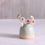 Handmade Stone Mini Ceramic Bud Vase, thumbnail 6 of 12