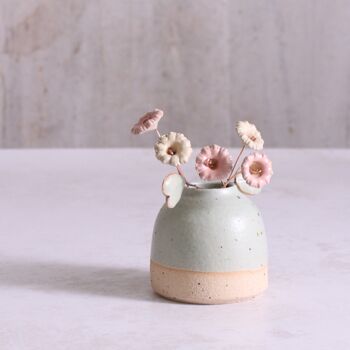 Handmade Stone Mini Ceramic Bud Vase, 6 of 12