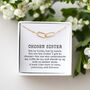 Chosen Sister Friendship Necklace – Interlocking Circles Gift For Best Friend, thumbnail 1 of 8
