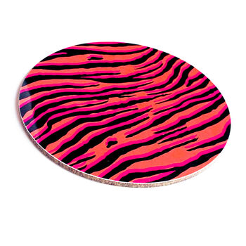 Round Coaster Animal Print Heat And Stain Proof, 8 of 9
