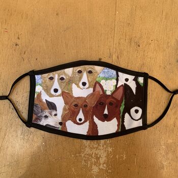 ‘The Queen’s Corgis’ Reusable Face Covering, 5 of 8