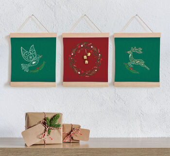 Reindeer Banner Embroidery Kit, 6 of 6