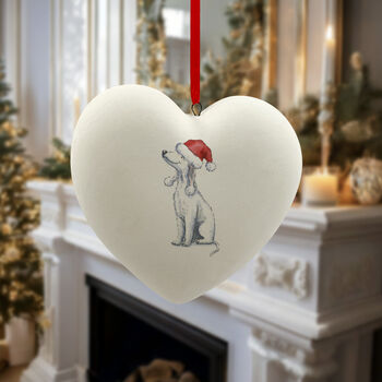 Bedlington Terrier Ceramic Bauble, 4 of 4