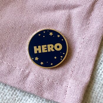 Personalised Home School Hero Pin Badge Card, 5 of 7