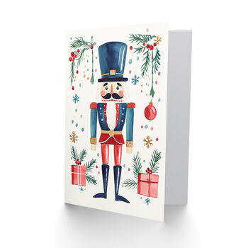 Decoration Nutcracker Doll Xmas Christmas Card, 2 of 4