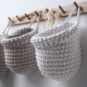 Crochet Wall Hanging Basket, 9 of 11