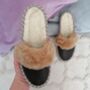 Brown Handmade Sheepskin Mule Slippers, thumbnail 6 of 6