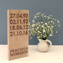 Contemporary Timeline Engraved In Oak, thumbnail 3 of 6
