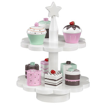 Wooden Toy Cupcake Four Piece Set, 6 of 6