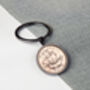 1946 80th Birthday Half Penny Coin Keyring, thumbnail 4 of 5