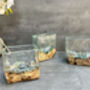 10cm Molten Glass Square Bowl On Teak Root Base, thumbnail 9 of 12