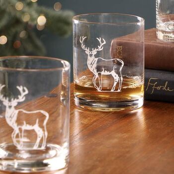 Luxury Stag Cocktail Tumblers Set, 3 of 6