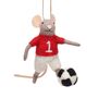 Football Mouse Felt Hanging Decoration, thumbnail 2 of 2