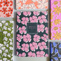 Personalised Birth Flower Pattern Notebook, thumbnail 1 of 4