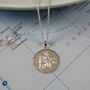 Dodecagon St Christopher Silver Necklace, thumbnail 7 of 12