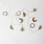 Moon And Star Silver Fairy Lights, thumbnail 4 of 4