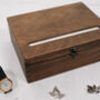Large Personalised Message Wooden Jewellery Box, thumbnail 3 of 10