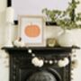 Neutral Autumn Felt Pumpkin Garland, thumbnail 1 of 3
