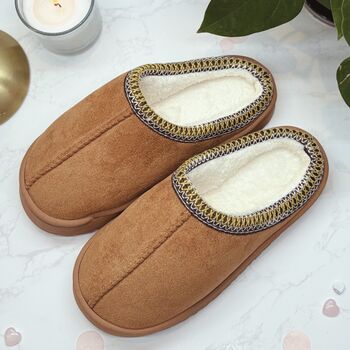 Cosy Self Care Gift For Mum – Slippers, Gold Earrings, Makeup Bag And Hand Cream, 8 of 11