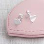 Sterling Silver Tiny Heart Stud Earrings, thumbnail 2 of 6