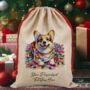 Personalised Corgi In Christmas Lights, thumbnail 4 of 9