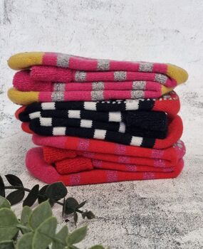 Striped Woolen Slipper Socks, 2 of 3