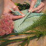 Reusable Organic Cotton Gift Wrap 'Gingham', thumbnail 5 of 12