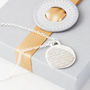Personalised Silver Circle Quote Necklace, thumbnail 4 of 8