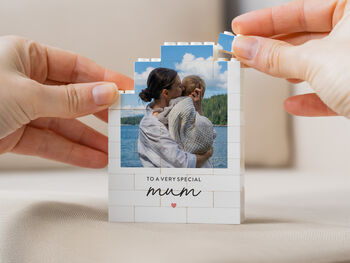 Personalised Mum Photo Block Keepsake Mother's Day Gift, New Mum And Birthday Present, 5 of 12