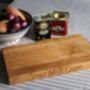 Waney Edge Chopping Board | Personalised Solid Oak, thumbnail 8 of 11